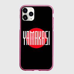 Чехол iPhone 11 Pro матовый Yamakasi, цвет: 3D-малиновый