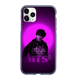 Чехол iPhone 11 Pro матовый BTS, цвет: 3D-серый