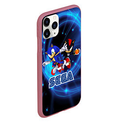 Чехол iPhone 11 Pro матовый Sonic SEGA, цвет: 3D-малиновый — фото 2