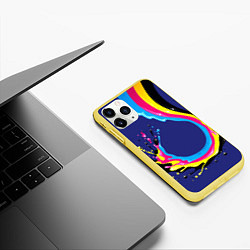 Чехол iPhone 11 Pro матовый SMYK, цвет: 3D-желтый — фото 2