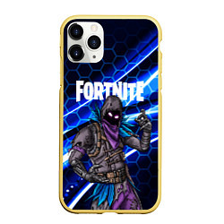 Чехол iPhone 11 Pro матовый FORTNITE RAVEN, цвет: 3D-желтый