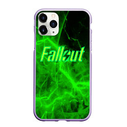 Чехол iPhone 11 Pro матовый FALLOUT ФЭЛЛАУТ, цвет: 3D-светло-сиреневый