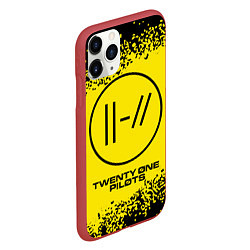 Чехол iPhone 11 Pro матовый TWENTY ONE PILOTS 21 PILOTS, цвет: 3D-красный — фото 2