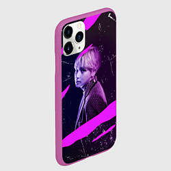 Чехол iPhone 11 Pro матовый BTS, цвет: 3D-фиолетовый — фото 2