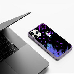 Чехол iPhone 11 Pro матовый FORTNITE MARSHMELLO, цвет: 3D-серый — фото 2