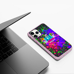 Чехол iPhone 11 Pro матовый Fall Guys, цвет: 3D-розовый — фото 2