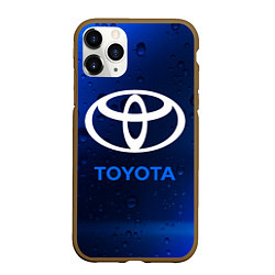 Чехол iPhone 11 Pro матовый TOYOTA ТОЙОТА, цвет: 3D-коричневый