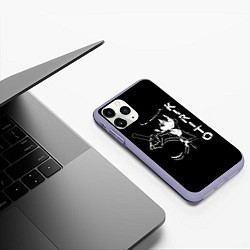 Чехол iPhone 11 Pro матовый Kirito, цвет: 3D-светло-сиреневый — фото 2