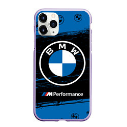 Чехол iPhone 11 Pro матовый BMW БМВ, цвет: 3D-светло-сиреневый