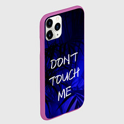 Чехол iPhone 11 Pro матовый Не трогай меня, цвет: 3D-фиолетовый — фото 2
