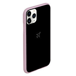 Чехол iPhone 11 Pro матовый Минимализм самолет, цвет: 3D-розовый — фото 2