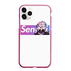 Чехол iPhone 11 Pro матовый Re:Zero, цвет: 3D-малиновый