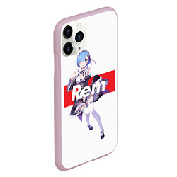 Чехол iPhone 11 Pro матовый Re:Zero, цвет: 3D-розовый — фото 2