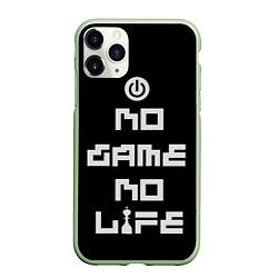 Чехол iPhone 11 Pro матовый NO GAME NO LIFE, цвет: 3D-салатовый