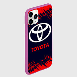 Чехол iPhone 11 Pro матовый TOYOTA ТОЙОТА, цвет: 3D-фиолетовый — фото 2