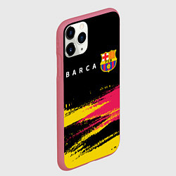 Чехол iPhone 11 Pro матовый BARCELONA БАРСЕЛОНА, цвет: 3D-малиновый — фото 2