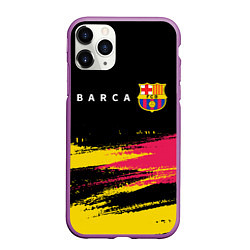 Чехол iPhone 11 Pro матовый BARCELONA БАРСЕЛОНА, цвет: 3D-фиолетовый