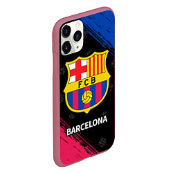 Чехол iPhone 11 Pro матовый BARCELONA БАРСЕЛОНА, цвет: 3D-малиновый — фото 2