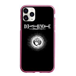 Чехол iPhone 11 Pro матовый Death Note, цвет: 3D-малиновый