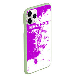 Чехол iPhone 11 Pro матовый Death Note, цвет: 3D-салатовый — фото 2