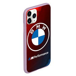 Чехол iPhone 11 Pro матовый BMW БМВ, цвет: 3D-сиреневый — фото 2