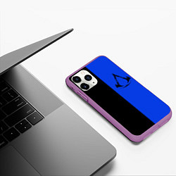 Чехол iPhone 11 Pro матовый Assassins Creed Valhalla, цвет: 3D-фиолетовый — фото 2