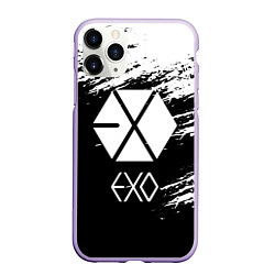 Чехол iPhone 11 Pro матовый EXO BAND, цвет: 3D-светло-сиреневый