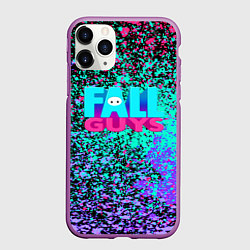 Чехол iPhone 11 Pro матовый Fall Guys, цвет: 3D-фиолетовый