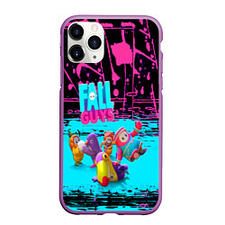 Чехол iPhone 11 Pro матовый Fall Guys, цвет: 3D-фиолетовый