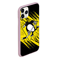 Чехол iPhone 11 Pro матовый Pittsburgh Penguins Sport, цвет: 3D-розовый — фото 2