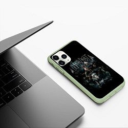 Чехол iPhone 11 Pro матовый АРИЯ, цвет: 3D-салатовый — фото 2