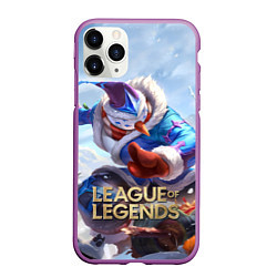 Чехол iPhone 11 Pro матовый League of Legends МАСТЕР ЙИ, цвет: 3D-фиолетовый