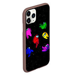 Чехол iPhone 11 Pro матовый Among Us, цвет: 3D-коричневый — фото 2