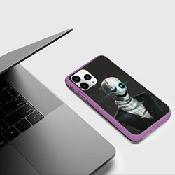 Чехол iPhone 11 Pro матовый UNDERTALE, цвет: 3D-фиолетовый — фото 2