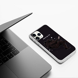 Чехол iPhone 11 Pro матовый Among us, цвет: 3D-белый — фото 2