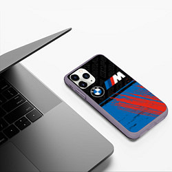 Чехол iPhone 11 Pro матовый BMW БМВ, цвет: 3D-серый — фото 2
