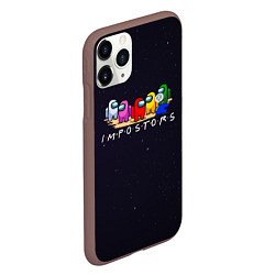 Чехол iPhone 11 Pro матовый Among Us, цвет: 3D-коричневый — фото 2