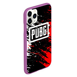 Чехол iPhone 11 Pro матовый PUBG, цвет: 3D-фиолетовый — фото 2