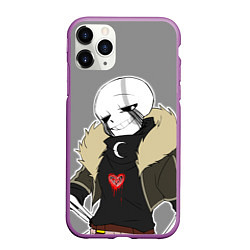 Чехол iPhone 11 Pro матовый UNDERTALE, цвет: 3D-фиолетовый