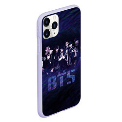 Чехол iPhone 11 Pro матовый BTS БТС бойбенд, цвет: 3D-светло-сиреневый — фото 2