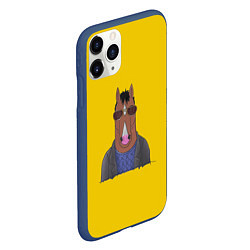Чехол iPhone 11 Pro матовый Конь БоДжек, цвет: 3D-тёмно-синий — фото 2