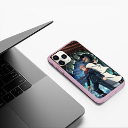 Чехол iPhone 11 Pro матовый Jujutsu Kaisen Sukuna подземелье, цвет: 3D-розовый — фото 2