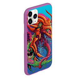 Чехол iPhone 11 Pro матовый HyperBeast, цвет: 3D-фиолетовый — фото 2