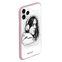 Чехол iPhone 11 Pro матовый Billie Eilish карандаш, цвет: 3D-розовый — фото 2