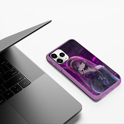 Чехол iPhone 11 Pro матовый Zero Two in mask, цвет: 3D-фиолетовый — фото 2