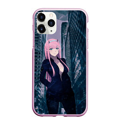 Чехол iPhone 11 Pro матовый Zero Two, цвет: 3D-розовый