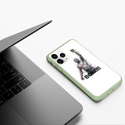 Чехол iPhone 11 Pro матовый Джон Джонсон, цвет: 3D-салатовый — фото 2