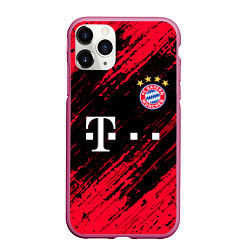 Чехол iPhone 11 Pro матовый BAYERN MUNCHEN БАВАРИЯ, цвет: 3D-малиновый