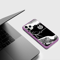 Чехол iPhone 11 Pro матовый Pyrokinesis, цвет: 3D-фиолетовый — фото 2