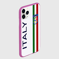 Чехол iPhone 11 Pro матовый СБОРНАЯ ИТАЛИИ, цвет: 3D-фиолетовый — фото 2